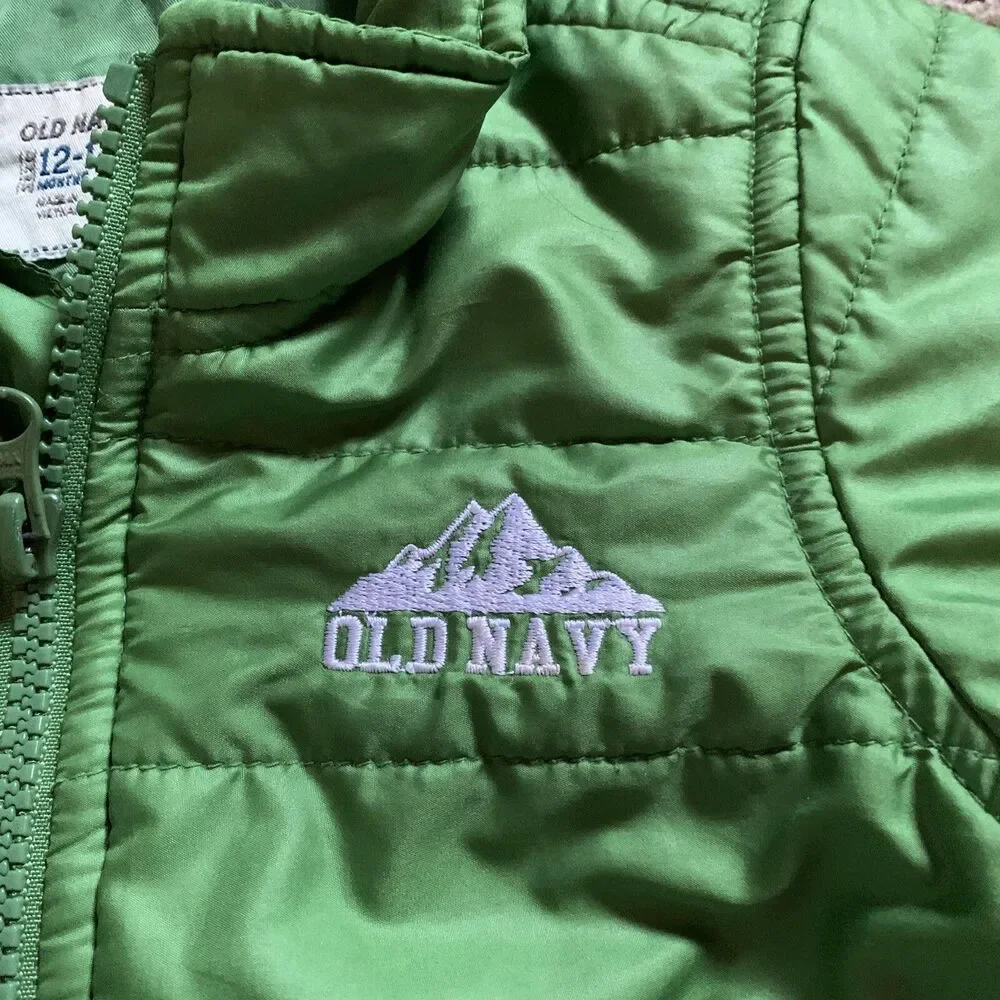 Old Navy Jacket Kids 12-18 Months Green Full Zip